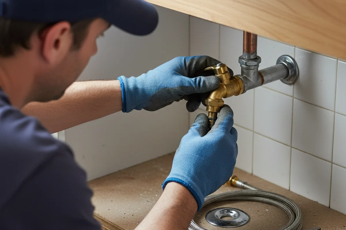 Shutoff valve and fitting work during Emergency Plumbing in Millbrook
